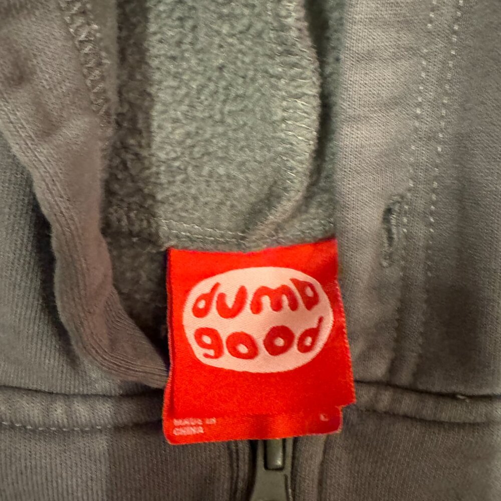 Dumbgood - Friday the 13th - Grey Zip-Up Hoodie - You’re All Doomed - Sz Large - Picture 4 of 7